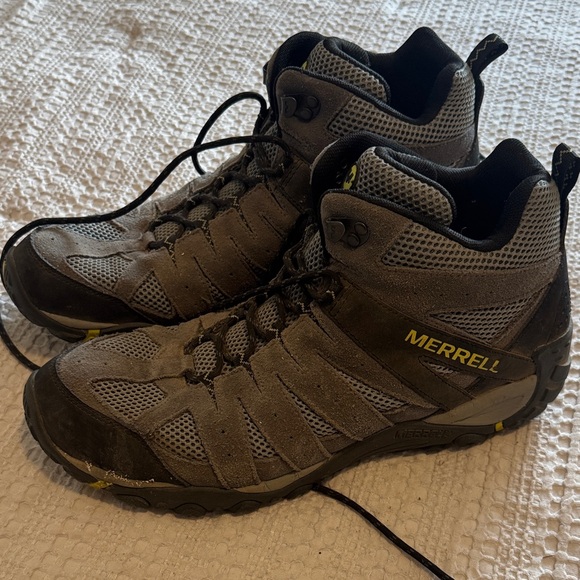 Merrell Men's Black and Gray Hiking Boots. Like New!! - Picture 1 of 5